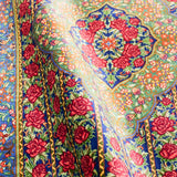 シルクペルシャラグ クム 小サイズ 花柄