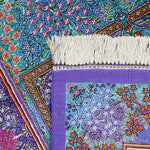 エザティ工房制作 クム産シルクペルシャ絨毯 細密織り