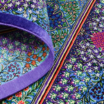 光沢のあるシルク素材 クム産手織りペルシャ絨毯