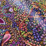 高級シルク絨毯 クム レザイエ 繊細な花文様