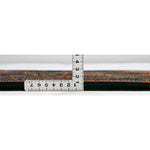 手織りシルク絨毯 ペルシャ クム 黒地 花柄