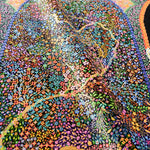 ペルシャ絨毯 シルク クム産 小花と生命の木