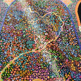 ペルシャ絨毯 シルク クム産 小花と生命の木