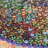 プーヤ工房 ペルシャ絨毯 クム産 シルク 小型ラグ