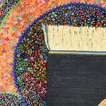 クム産プーヤ工房 シルク絨毯 繊細な花文様