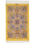 ペルシャ絨毯 クム産 ネギン工房 シルク 約57×90cm