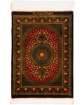ペルシャ絨毯 クム産 パルディス工房 シルク 約51×71.5cm