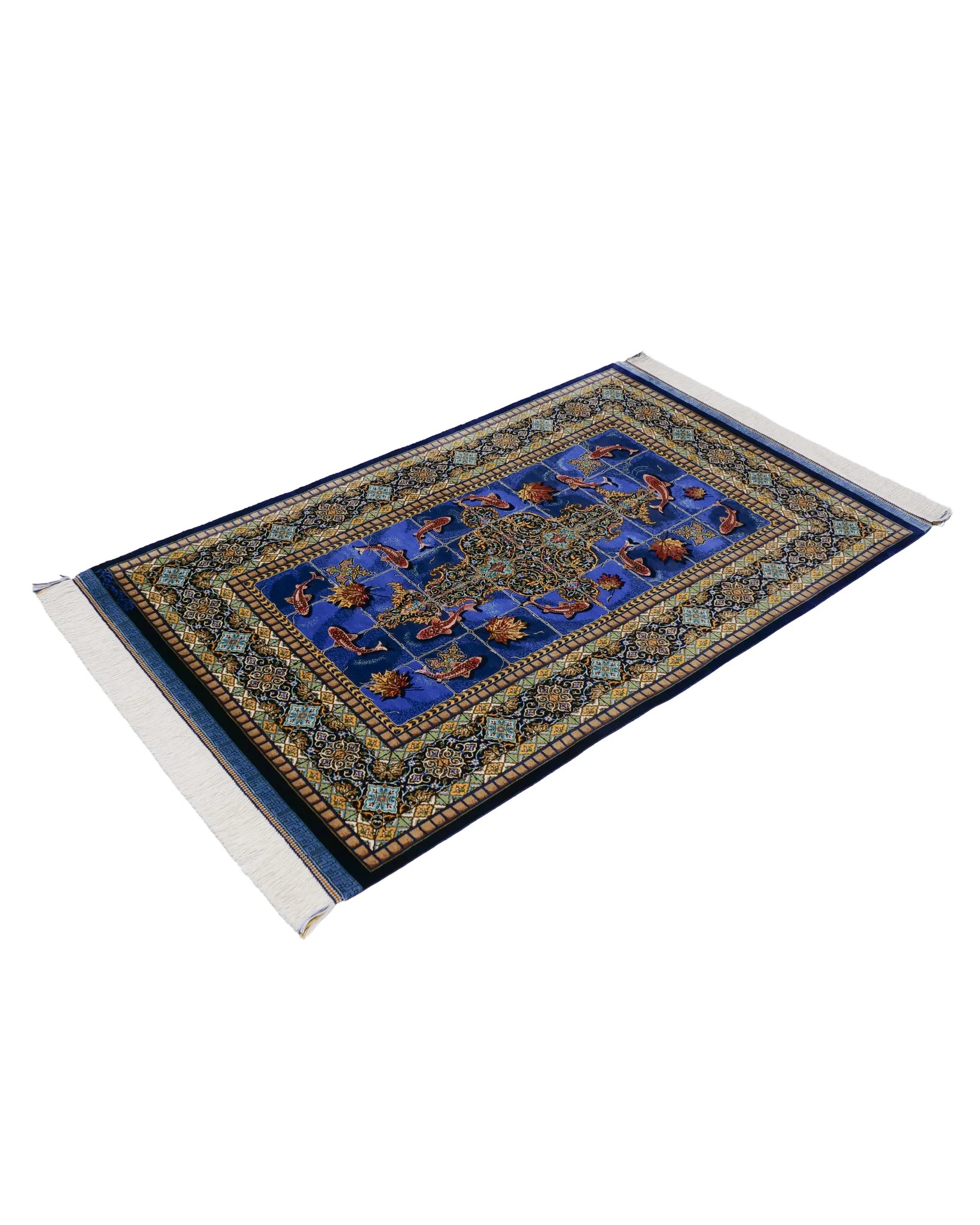 ペルシャ絨毯 クム産 バゲルザデ工房 シルク 約78cm x 130cm|SATHI RUGS ペルシャ絨毯 クム産 バゲルザデ工房 シルク 約78cm x 130cm|SATHI RUGS