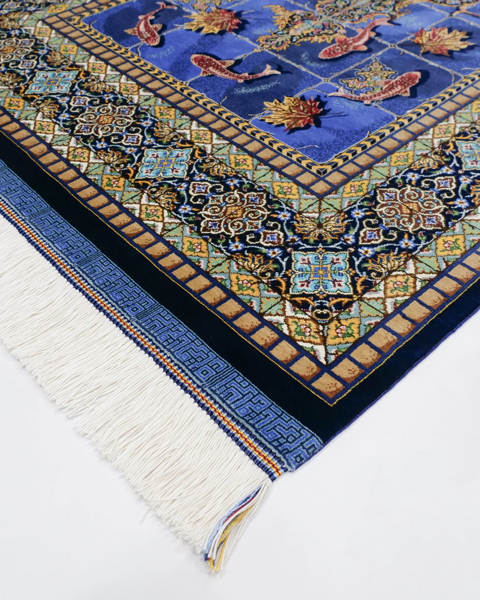 ペルシャ絨毯 クム産 バゲルザデ工房 シルク 約78cm x 130cm|SATHI RUGS ペルシャ絨毯 クム産 バゲルザデ工房 シルク 約78cm x 130cm|SATHI RUGS