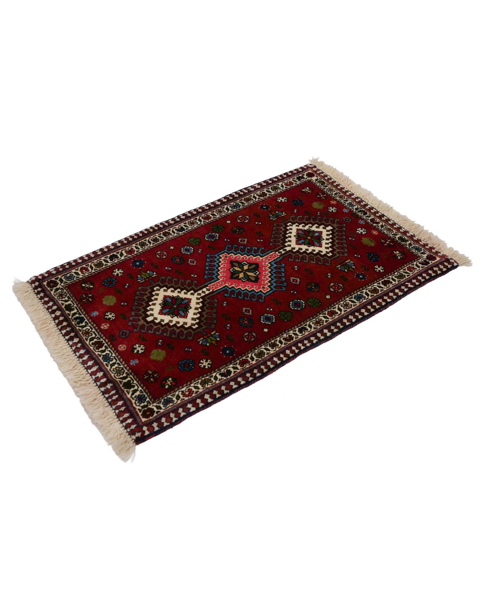 ペルシャ絨毯 ヤラメ 約60cm x 92cm|SATHI RUGS ペルシャ絨毯 ヤラメ 約60cm x 92cm|SATHI RUGS