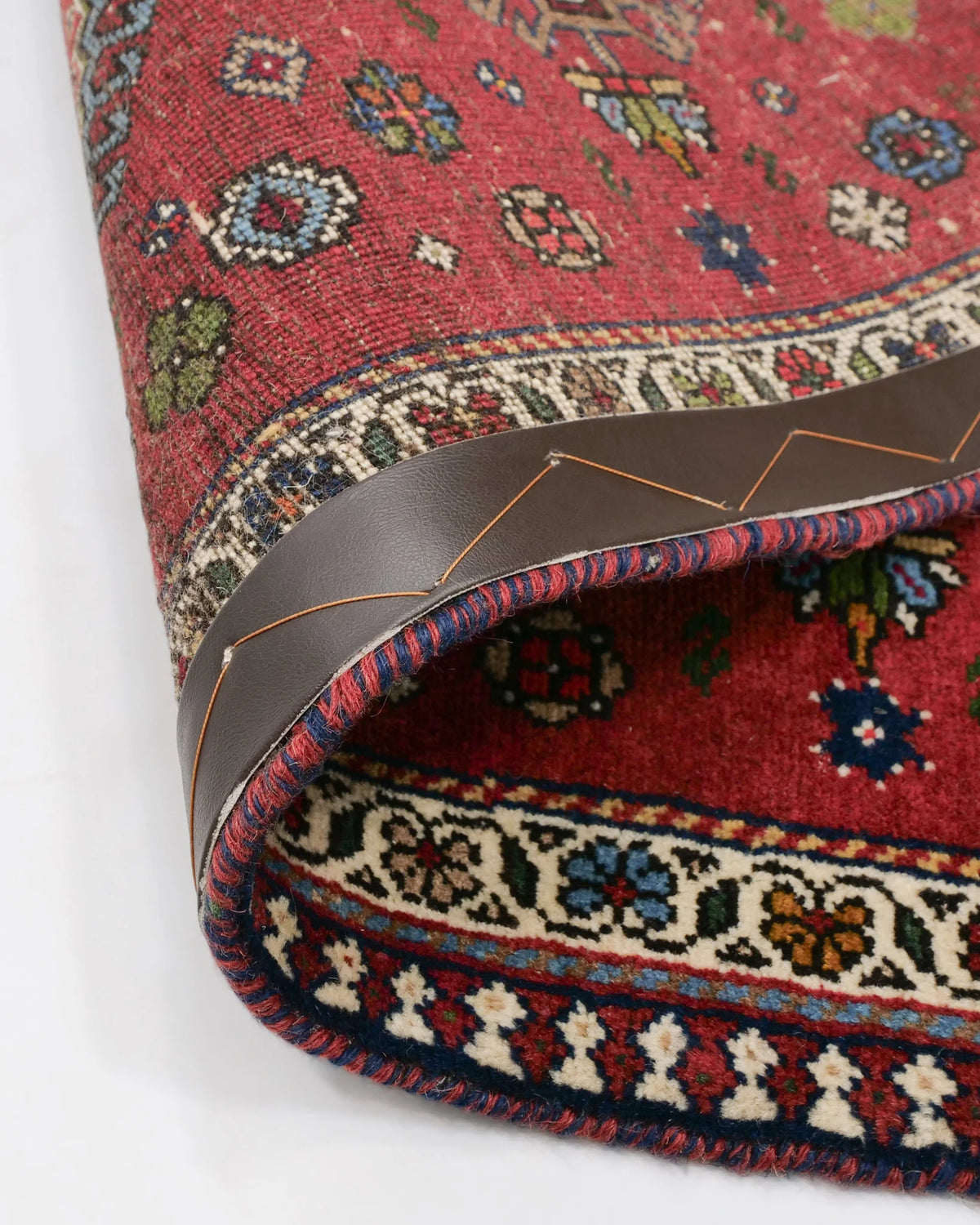 ペルシャ絨毯 ヤラメ産 ウール 60×92cm 赤 玄関マット 手織り｜SATHI RUGS