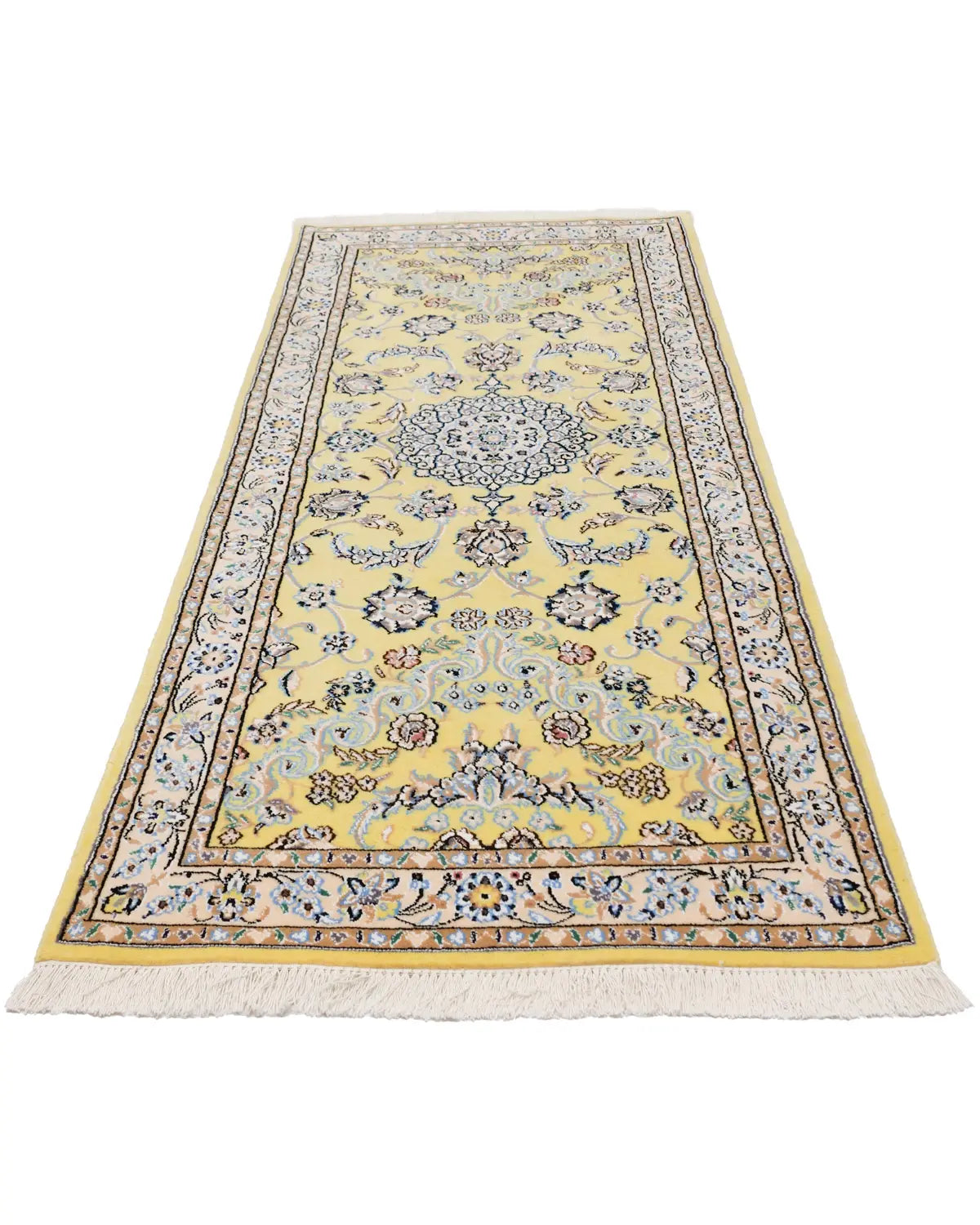 【NEW】ペルシャ絨毯 ナイン産 約80cm x 194cm
