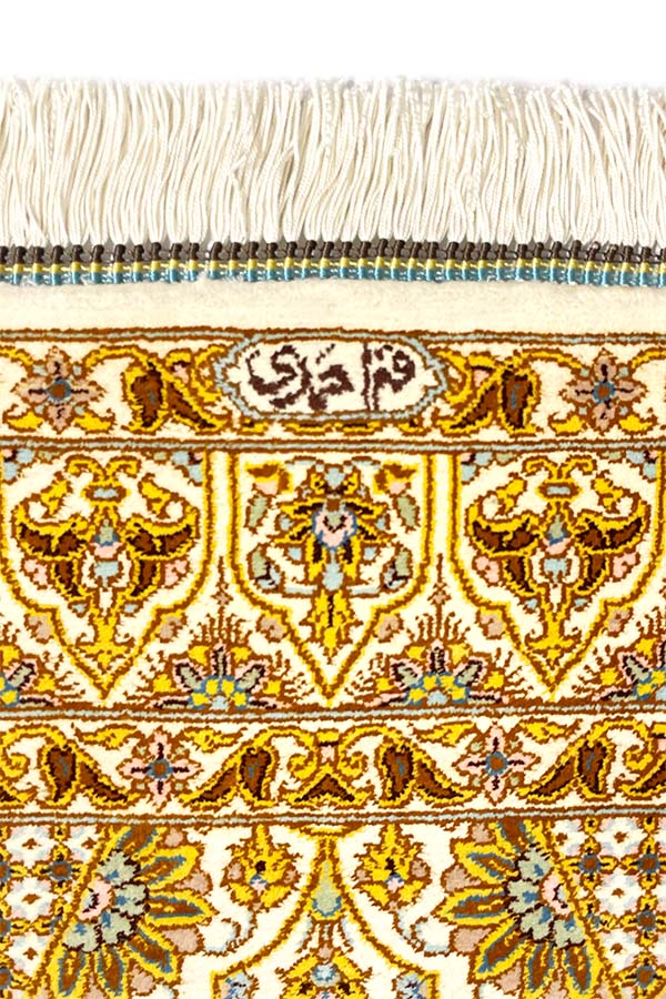 ペルシャ絨毯 黄色