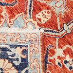 アフガニスタン産手織りラグ 花柄デザイン