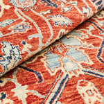 ウール100％ アフガニスタン絨毯 手織りラグ