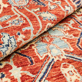 ウール100％ アフガニスタン絨毯 手織りラグ