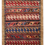 シーラーズ産ペルシャ絨毯 ギャッベ ウール手織りラグ