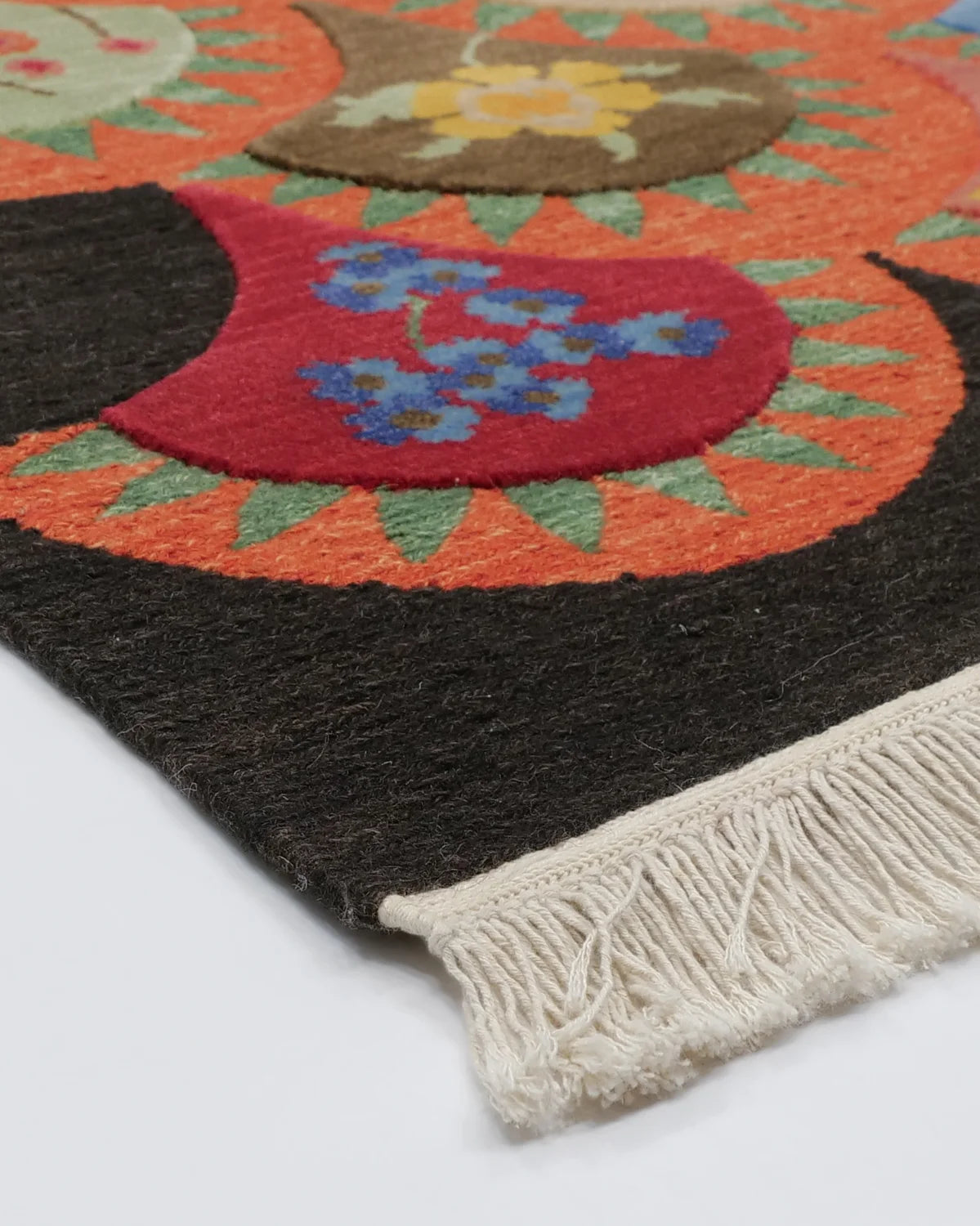 手織りインド絨毯