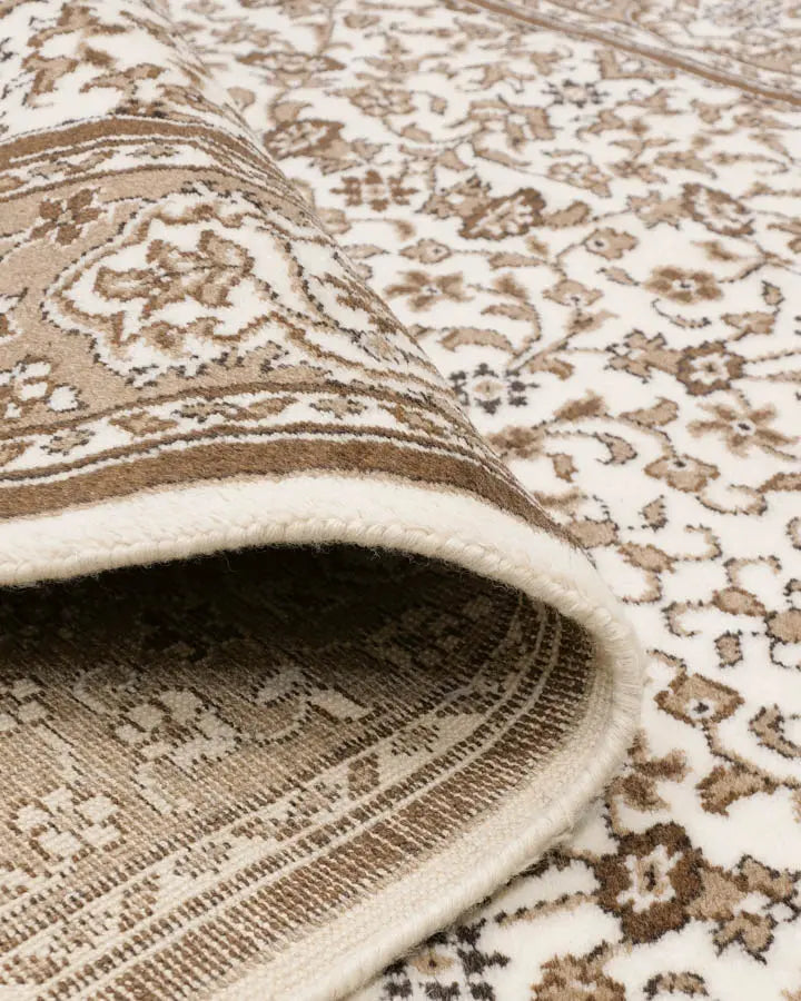 トルコ絨毯 カイセリ産 約158×217cm ナチュラル 手織り|SATHI RUGS トルコ絨毯 カイセリ産 約158×217cm ナチュラル 手織り|SATHI RUGS