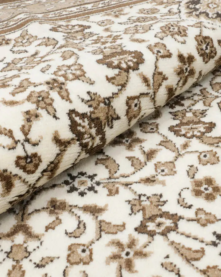 トルコ絨毯 カイセリ 約158×217cm ナチュラル 手織りラグ｜SATHI RUGS