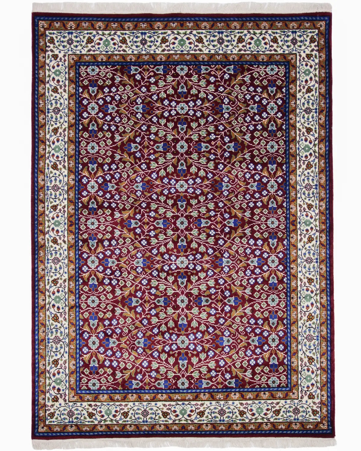 トルコ絨毯 カイセリ産 約153×215cm ウール 赤｜SATHI RUGS