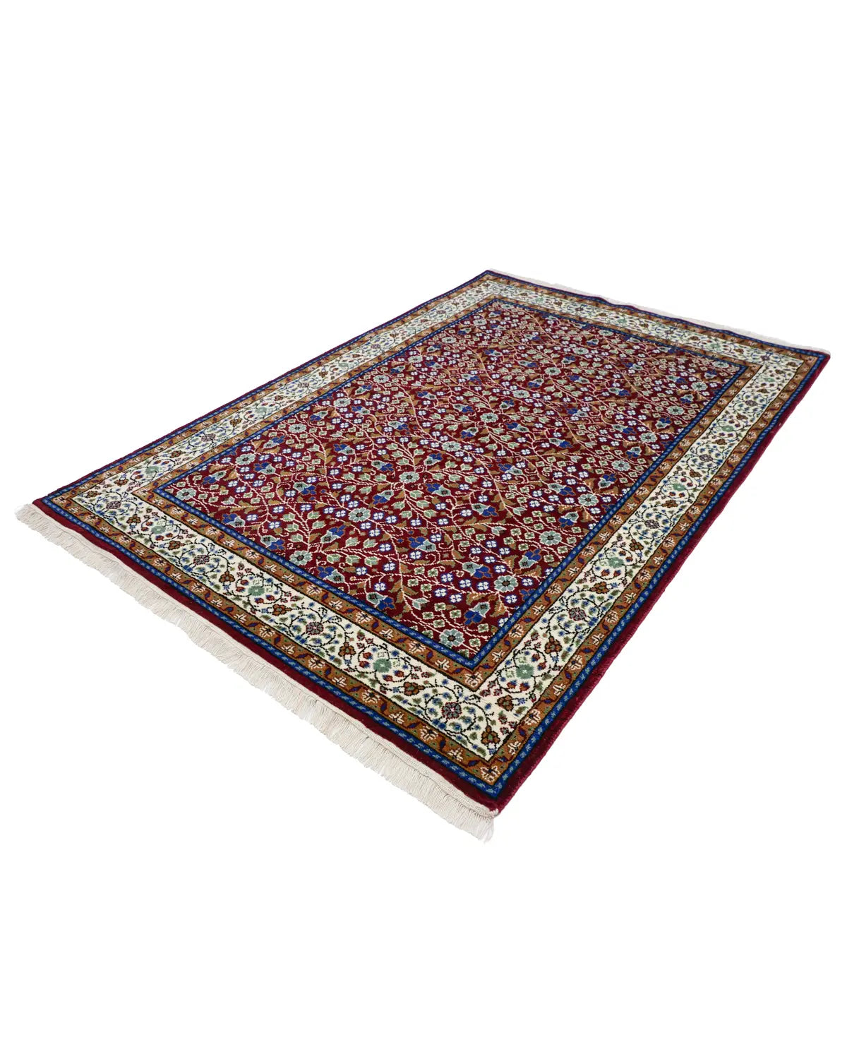 トルコ絨毯 カイセリ産 約153×215cm ウール 赤｜SATHI RUGS