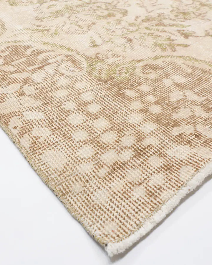 ゼロパイルラグ トルコ絨毯 ヴィンテージ 168x271cm ピンク 手織り