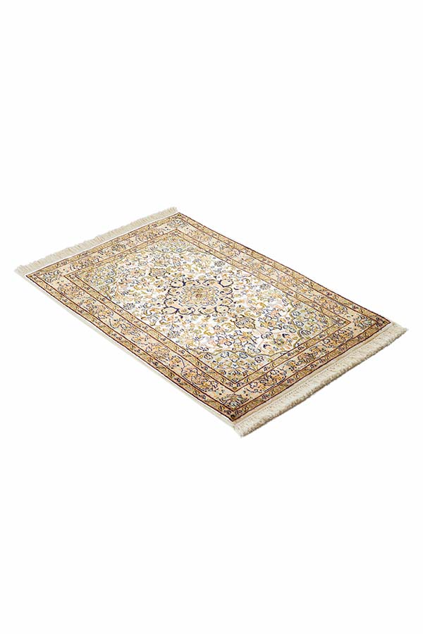 カシミール絨毯 シルク 玄関マット