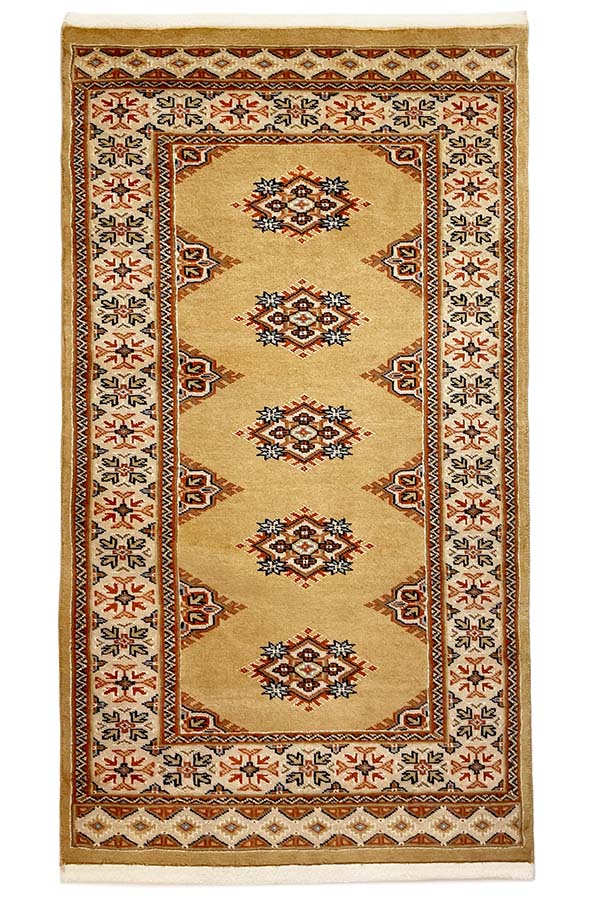 パキスタン絨毯　約70cm x 128cm