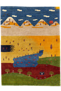 Persian Gabbeh Nomadic Life Approx. 174cm x 234cm