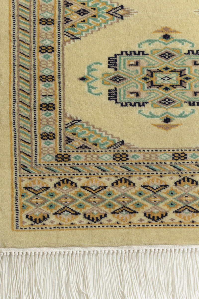 パキスタン絨毯 <br>ファインクオリティ <br>約65cm x 95cm