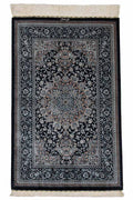Persian Rug Qum Ghazal Workshop Silk Approx. 79cm x 121cm