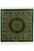 ペルシャ絨毯 クム産 シルク 約100×100cm