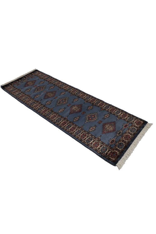 パキスタン絨毯　ランナー　約65cm x 176cm