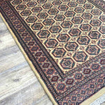 パキスタン絨毯 黄色 約92cm x 138cm リビング