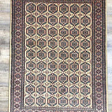 パキスタン絨毯 黄色 約92cm x 138cm リビング