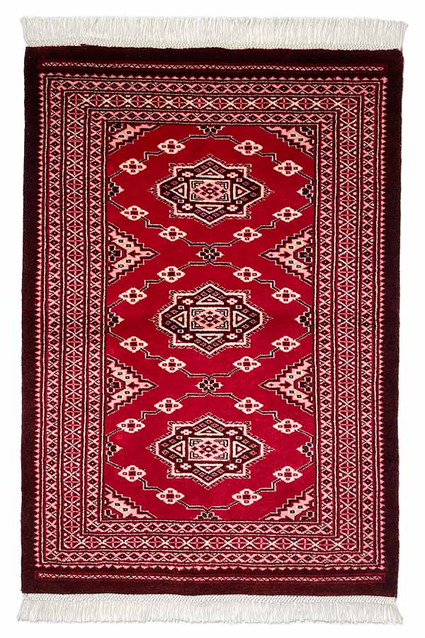パキスタン絨毯　ファインクオリティ　約65cn x 96cm