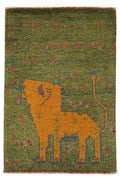 Gabbeh Lion Approx. 64cm x 92cm