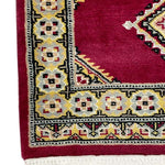 赤色パキスタン絨毯玄関マットサイズ