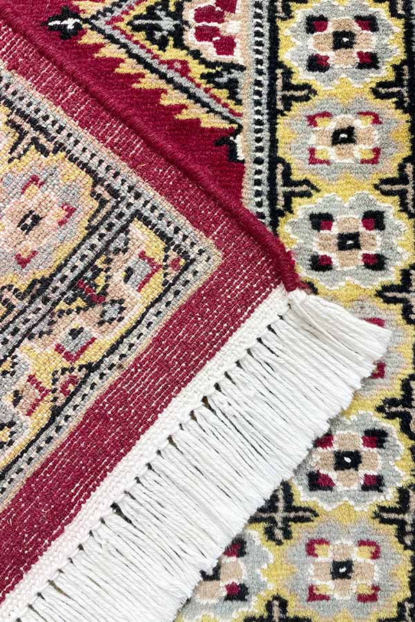 パキスタン絨毯 | ウール素材 | サイズ約63cm x 94cm | パキスタン 