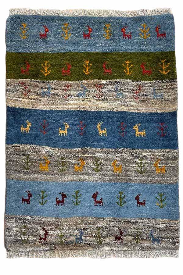 ペルシャギャッベ - ウール素材の手織り絨毯