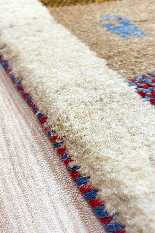 ペルシャ絨毯 ギャッベ 64x86cm 玄関マット