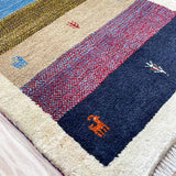 ペルシャ絨毯 ギャッベ 64x86cm 玄関マット