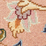 ペルシャ絨毯 タブリーズ ピンク ホワイト クリーム アイボリー