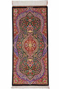 ペルシャ絨毯 クム産 シルク 約50×110cm