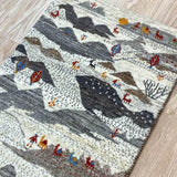 ペルシャ絨毯 ギャッベ 玄関マット カシュクリ