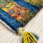 ギャッベ 56x74cm 玄関マット カラフル ペルシャ絨毯