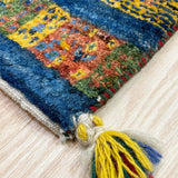 ギャッベ 56x74cm 玄関マット カラフル ペルシャ絨毯