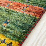 ギャッベ 56x74cm 玄関マット カラフル ペルシャ絨毯