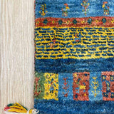 ギャッベ 56x74cm 玄関マット カラフル ペルシャ絨毯